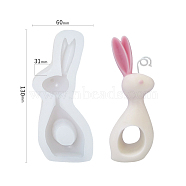 DIY Animal Shape Candle Silicone Molds, Resin Casting Molds, For UV Resin, Epoxy Resin Jewelry Making, Rabbit Pattern, 13x6x3.1cm(CAND-PW0008-44K)