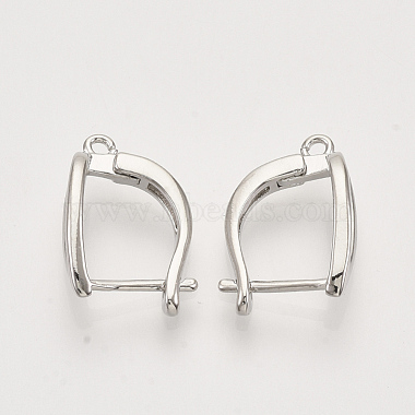 Brass Hoop Earring Findings with Latch Back Closure(KK-T048-020P-NF)-2