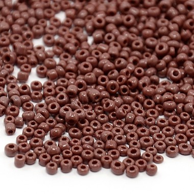 Coconut Brown Round Glass Beads