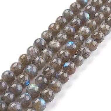 Aa grade pierre naturelle perles rondes de labradorite brins(G-E251-33-8mm)-4
