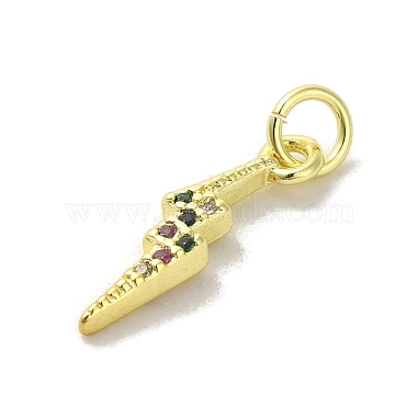 Brass Micro Pave Cubic Zirconia Pendants(KK-M283-29A-02)-2