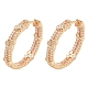 Rack Plating Brass Clear Cubic Zirconia Hoop Earrings(EJEW-M090-01G-05)-3