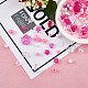 150 Pieces Random Rose Acrylic Beads Bear Pastel Spacer Beads Butterfly Loose Beads for Jewelry Keychain Phone Lanyard Making(JX543G)-1