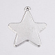 Tibetan Style Alloy Stamping Blank Tag Pendants(X-EA085Y-NF)-2