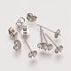 Brass Post Earring Findings(KK-G010)-1