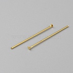Brass Flat Head Pins, for Jewelry Making Findings, Golden, 21 Gauge, 31x0.7mm, Head: 2mm, about 100pcs/bag(KK-TAC0012-14)