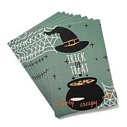 24Pcs Halloween Paper Sticker, Self-adhesion, for Suitcase, Skateboard, Refrigerator, Helmet, Mobile Phone Shell, Rectangle, Hat, 95.5x66x0.2mm(STIC-G002-02C)