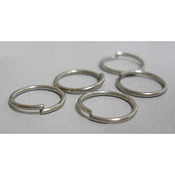 Non-Tarnish 304 Stainless Steel Open Jump Rings, Stainless Steel Color, 18 Gauge, 5.5x1mm, about 3.5mm inner diameter, about 250pcs/50g(X-STAS-E066-07-5.5mm)