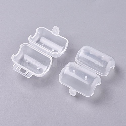 Plastic Squid Hooks Protector, Wood Shrimp Hooks Cover Jig, Clear, 23.5x39x13mm(CON-WH0073-18)