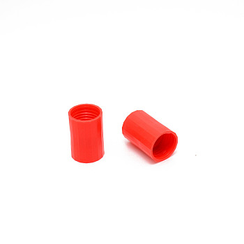 Plastic Vortex Bottle Connector, Column, for Scientific Experiment, Red, 47x32mm