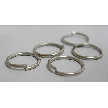 304 Stainless Steel Open Jump Rings, Stainless Steel Color, 18 Gauge, 5.5x1mm, about 3.5mm inner diameter, about 250pcs/50g