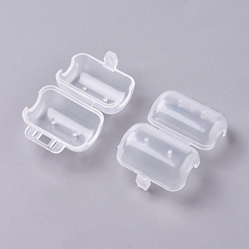 Plastic Squid Hooks Protector, Wood Shrimp Hooks Cover Jig, Clear, 23.5x39x13mm