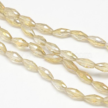 Electroplate Crystal Glass Rice Beads Strands(EGLA-F042-A08)-2