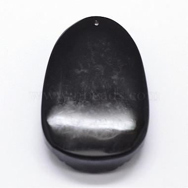 Natural Obsidian Carven Pendants(G-A169-026E)-2