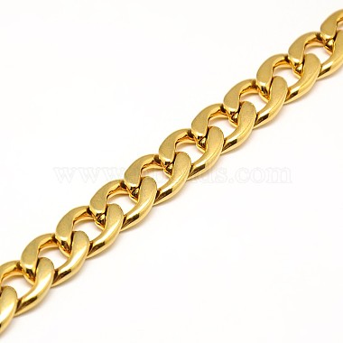 304 Stainless Steel Curb Chain/Twisted Chain Necklaces(STAS-A028-N127G)-2