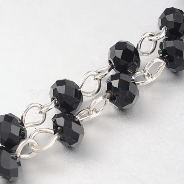 Black Iron+Glass Handmade Chains Chain