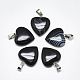 Natural Banded Agate/Striped Agate Pendants(G-T122-24D)-1