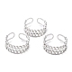 Anillos de acero inoxidable resistentes al deslustre 304(RJEW-L102-25P)-1