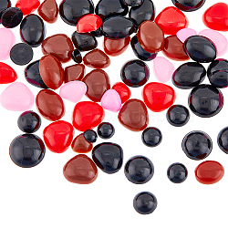 24 Style Plastic Doll Safety Noses, Noses Cabochons, Toy Accessories, Mixed Color, 5~12x2~4mm, 1150pcs/box(DIY-WH0386-52)