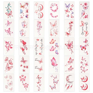 Crimson Paper Tattoo Stickers