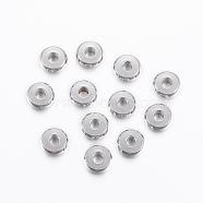 304 Stainless Steel Spacer Beads, Flat Round, Stainless Steel Color, 5x2mm, Hole: 1.5mm(STAS-H376-48)