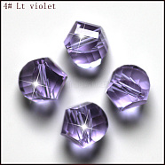 Imitation Austrian Crystal Beads, Grade AAA, Faceted, Polygon, Lilac, 8mm, Hole: 0.9~1mm(SWAR-F085-8mm-04)