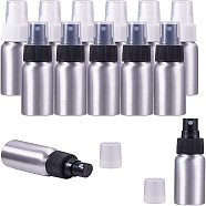 Refillable Aluminum Bottles, Salon Hairdresser Sprayer, Water Spray Bottle, Platinum, White, 10.4x3.2cm, Capacity: 30ml(MRMJ-PH0001-04)