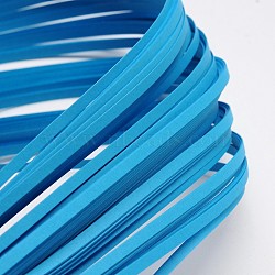 Quilling Paper Strips, Dodger Blue, 390x3mm, about 120strips/bag(X-DIY-J001-3mm-B08)