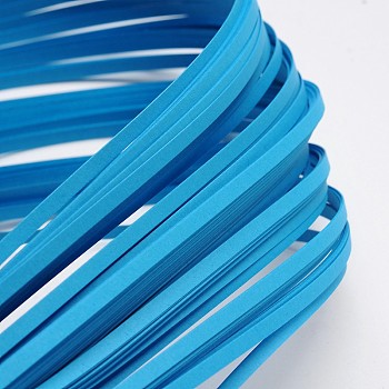 Quilling Paper Strips, Dodger Blue, 390x3mm, about 120strips/bag
