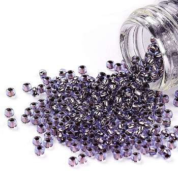 TOHO Round Seed Beads, Japanese Seed Beads, (749) Copper Lined Light Sapphire, 11/0, 2.2mm, Hole: 0.8mm, about 5555pcs/50g