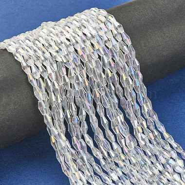 Electroplate Glass Beads Strands(X-EGLA-R020-8x4mm-13)-4