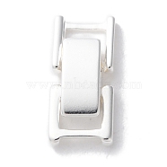 Brass Watch Band Clasps, Cadmium Free & Lead Free, Rectangle, 925 Sterling Silver Plated, 14.5x7.5x4mm(KK-F880-21E-S)