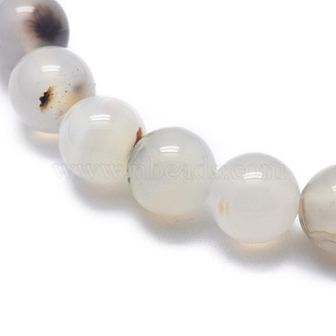 Natural Agate Bead Stretch Bracelets(BJEW-K212-B-004)-2