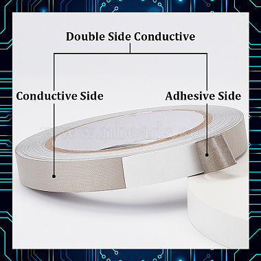 Double Sided Conductive Cloth Tape(DIY-WH0504-188A)-4