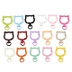 Spray Painted Alloy Swivel Snap Hook Clasps(FIND-T073-02M)-1