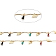 Handmade Brass Curved Bar Link Chains(CHC-I036-46G)-2
