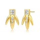 Brass Micro Pave Cubic Zirconia Stud Earrings(EJEW-BB70421)-8