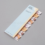 Cute Animal Memo Pad Sticky Notes, Sticker Index Tabs, for Office School Reading, Colorful, Dog: 15x47.5mm, 120sheets/pc(DIY-WH0161-36E)