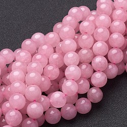 Natural Rose Quartz Beads Strands, Round, 10mm, Hole: 1mm, about 10mm, Hole: 1mm, about 36pcs/strand, 14.5 inch(X-GSR10mmC034)