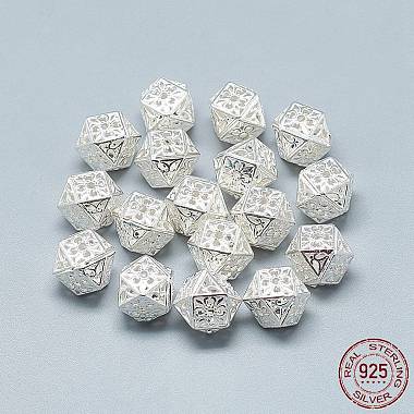 Silver Polygon Sterling Silver Beads