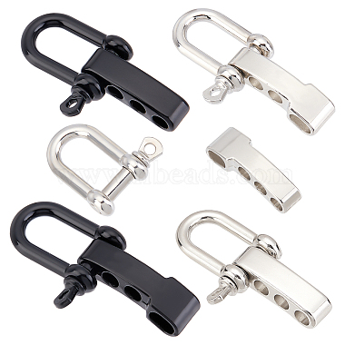 Mixed Color Alloy Shackle Clasps