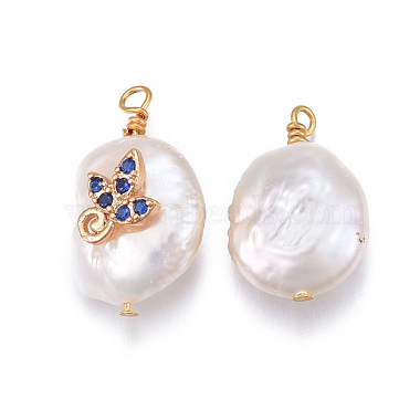 Natural Cultured Freshwater Pearl Pendants(PEAR-E013-18)-3