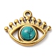 Natural Turquoise Dyed Eye Pendants(STAS-Q249-01G-08)-1