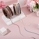2 Rolls 2 Colors Segment Dyed Round Polyester Twisted Cords(OCOR-TA0003-71)-7