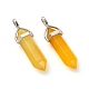2Pcs Natural Agate Dyed Double Terminated Pointed Pendants(G-YW0002-05D)-3