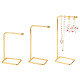 3Pcs 3 Style Iron Dangle Earring Display Stands(EDIS-FG0001-58)-1