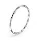 304 Stainless Steel Bamboo Joint Hinged Bangle(JB757A)-1