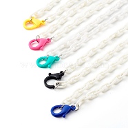 Personalized ABS Plastic Cable Chain Necklaces, Handbag Chains, with Lobster Claw Clasps, Mixed Color, 16.53 inch(42cm) (NJEW-JN03479)