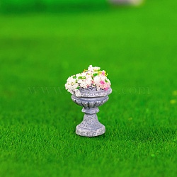 Resin Flower Terrace Display Decoration, Micro Landscape Garden Decorations, Colorful, 17x23mm(RESI-G070-03C)