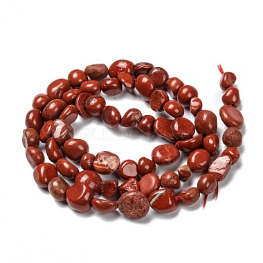 Natural Red Jasper Nuggets Beads Strand(G-G018-21)-3